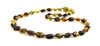 Bean, Baltic, Green, Amber, Polished, Necklace, Teething, Beaded, Jewelry, Olive