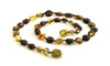 Bean, Baltic, Green, Amber, Polished, Necklace, Teething, Beaded, Jewelry, Olive 2