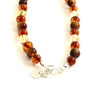 Tiger Eye, Necklace, Baltic, Beaded, Amber, Polished Cognac, Citrine, Teething, Gemstone, Silver Clasp 2