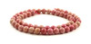 rhodonite 6mm 6 mm beads strand pink strands natural drilled gemstone