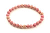 rhodonite 6mm 6 mm pink bracelet jewelry jewellery stretch women round 3