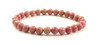 rhodonite 6mm 6 mm pink bracelet jewelry jewellery stretch women round