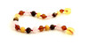 Multicolor Amber Unpolished Bracelet Mixed With Quartz 2