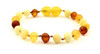 Baroque, Raw, Mix, Multicolor, Anklet, Bracelet, Unpolished, Baltic, Amber, Jewelry