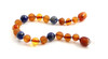 Lapis Lazuli, Amber, Bracelet, Baltic Jewelry, Anklet, Teething, Blue, Cognac, Raw, Polished 2