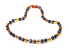 Lapis Lazuli, Baltic Amber, Cognac, Necklace, Tiger Eye, Teething, Polished, Jewelry 3