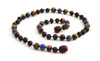 Tiger Eye, Necklace, Raw, Cherry, Lapis Lazuli, Unpolished, Teething, Gemstone 2