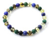 Green, Stretch, Amber, Jewelry, Bracelet, African Jade, Gemstone, Lapis Lazuli, Blue 3