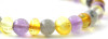 Multicolor, Mix, Labradorite, Amber, Stretch, Jewelry, Bracelet, Amethyst, Violet, Polished 2