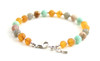 Labradorite, Honey, Raw, Baltic, Unpolished, Amber, Sunstone, Green, Amazonite, Bracelet 3