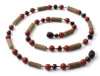 Necklace, Red Jasper, Amber, Polished, Cherry, Jewelry, Baltic, Natural, Adult, Women 2