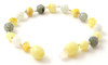 Polished Milky, Bracelet, Labradorite, Baltic Amber, Anklet, Jewelry, Teething, Moonstone 3