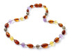 Smoky Quartz, Amber, Cognac, Baltic, Necklace, Teething, Amethyst, Citrine 3