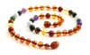 Necklace, Baltic, Beaded, Chakra, Polished, Cognac, Teething, Authentic, Kids 2