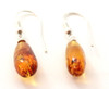 Amber, Jewelry, Earrings, Cognac, Sterling, Drop, Dangle, Polished, Baltic, Silver 925 3