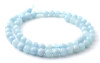 Beads, Aquamarine, Strand, Loose, Round, 6 mm, 6mm, Blue, Natural, Gemstone