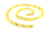 necklace adult milky amber butter natural women men men's jewelry beaded polished baroque knotted 2