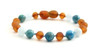 Bracelet, Amber, Cognac, Aquamarine, Gemstone, Anklet, Raw, Apatite, Blue, Unpolished