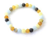 Mix, Amber, Multicolor, Baltic, Bracelet, Jewelry, Stretch, Aquamarine, Blue, Raw, Unpolished 3