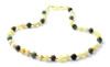 Necklace, African Turquoise, Amber, Milky, Butter, Unakite, Jewelry, Raw, Unpolished, Natural 3