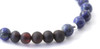 Bracelet, Stretch, Lapis Lazuli, Gemstone, Blue, Sterling Silver 925, 6mm, 6 mm, raw, cherry, amber, baltic, unpolished, black 2