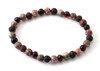bracelet, stretch, leopardskin, jasper, gemstone, amber, baltic, black, cherry, elastic band 3