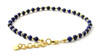 lapis lazuli, anklet, jewelry, sterling silver 925, minimalist, jewellery, adjustable, gemstone, blue 3