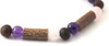 stretch, bracelet, jewelry, amber, baltic, amethyst, rose quartz, wood, hazelwood, jewellery 2