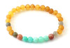 amber, gemstone, bracelet, stretch, jewelry, baltic, natural, amazonite, green, sunstone, labradorite 3