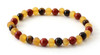 bracelet, stretch, red jasper, amber, tiger eye, tiger eye's, gemstone, jewelry, baltic, beaded