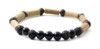 obsidian, black, amber, baltic, bracelet, jewelry, lava, stretch, for men adult, hazelwood, wood, wooden