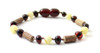 bracelet, amber, cherry, milky, butter, anklet, hazelwood, wood, wooden, natural, baltic, jewelry