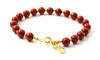 bracelet, red jasper, gemstone, 6 mm, 6mm, sterling silver 925, jewelry, jewellery 6