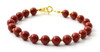 bracelet, red jasper, gemstone, 6 mm, 6mm, sterling silver 925, jewelry, jewellery 4