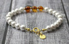 amber, shell pearls, bracelet, jewelry, golden sterling silver 925, gemstone, adult, wholesale, in bulk 3