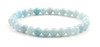 aquamarine, light blue, gemstone, 6mm, 6 mm, bracelet, jewelry, stretch, elastic band, beaded, in bulk