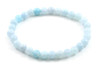 aquamarine, light blue, gemstone, 6mm, 6 mm, bracelet, jewelry, stretch, elastic band, beaded, in bulk 3