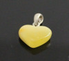 heart, pendant, amber, baltic, cognac, small, minimalist, jewelry, in bulk 6