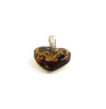 heart, pendant, amber, baltic, green, small, minimalist, jewelry, in bulk 0