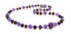 amethyst rose amber cherry black necklace violet purple jewelry beaded