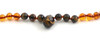 necklace with pendant amber baltic cognac brown gemstone tiger eye brown jewelry beaded 2