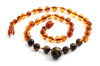 necklace with pendant amber baltic cognac brown gemstone tiger eye brown jewelry beaded 4