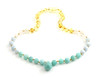 necklace pendant amber baltic amazonite green gemstone lemon yellow aquamarine beaded moonstone 3