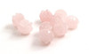 rose quartz rose beads drilled top for jewelry making supplies
