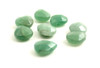 green aventurine gemstone pendant supplies for jewelry making top drilled faceted drop