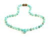 amazonite gemstone necklace knotted jewelry green beaded with pendant drop adult children 4