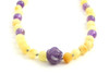 necklace butter milky jewelry amethyst gemstone beaded violet purple amber baltic 2