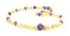 necklace butter milky jewelry amethyst gemstone beaded violet purple amber baltic 3