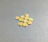 golden silver sterling 925 charm charms round flat for chains jewelry making small tiny minimalist