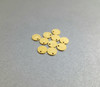 golden silver sterling 925 charm charms round flat for chains jewelry making small tiny minimalist